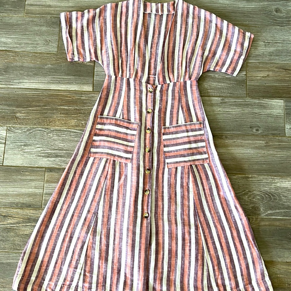 Free People Petite Small Button Dress